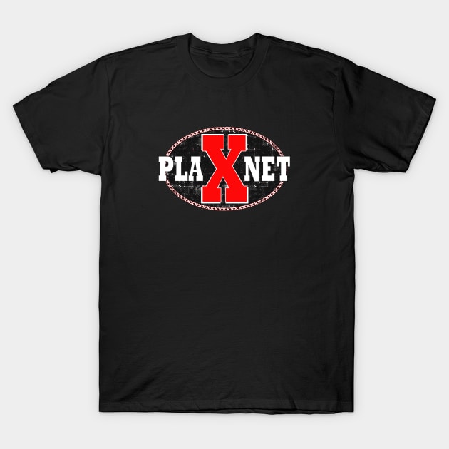 Space Brand Planet X Spaceman Logo Science Fiction Sci fi T-Shirt by PlanetMonkey